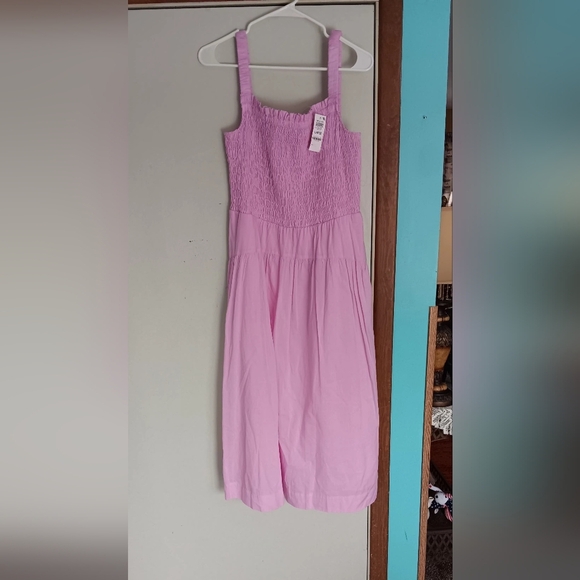 Elegant Pink Smocked Dress - Picture 6 of 6